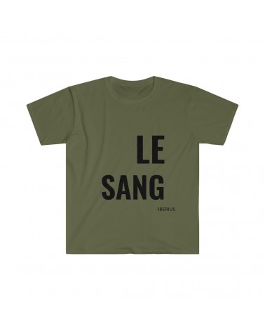 T-shirt LE SANG pour les vrais. Couleur kaki.