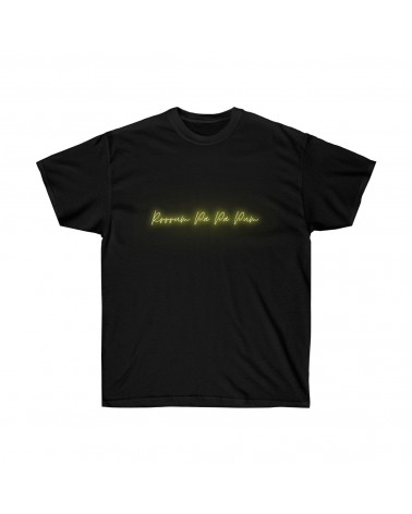 T-shirt Rum pa pa pum couleur neon, texte neon