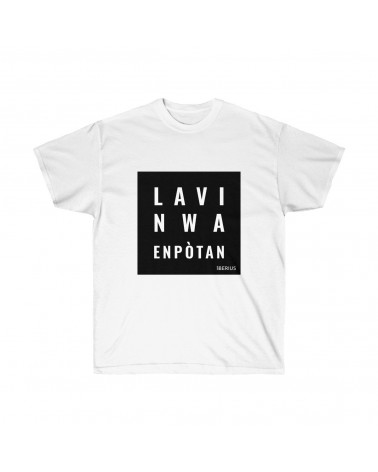 T-shirt Black Lives Matter edition caraïbéenne, couleur blanc