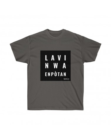 T-shirt Black Lives Matter edition caraïbéenne, couleur charcoal