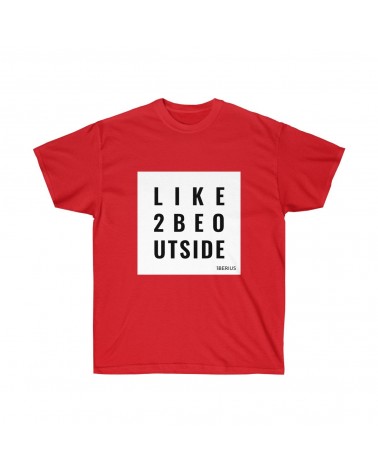 T-shirt Like 2 Be Outside couleur rouge