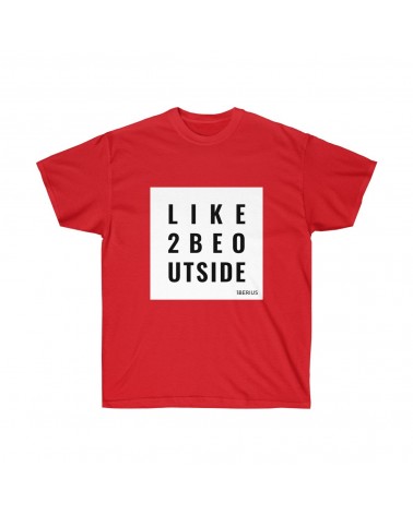 T-shirt Like 2 Be Outside couleur rouge
