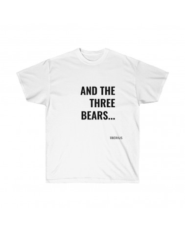 T-shirt T-shirt And the 3 Bears couleur blanc
