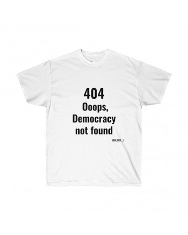 T-shirt ERREUR 404 couleur blanc