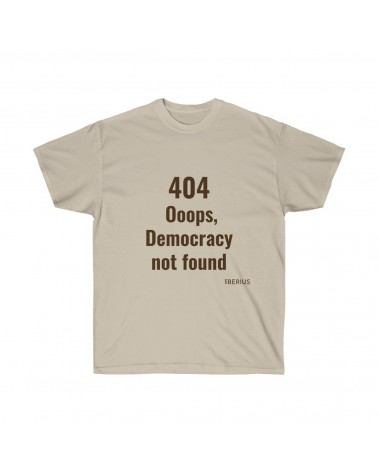 T-shirt ERREUR 404 couleur sable