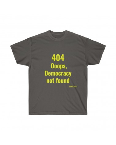 T-shirt ERREUR 404 couleur charcoal