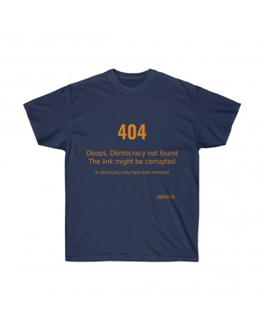 T-shirt erreur 404, version 2, couleur navy
