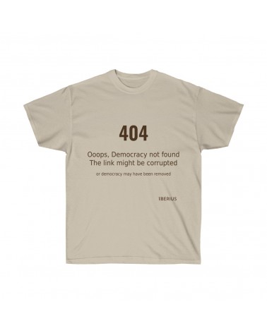 T-shirt erreur 404, version 2, couleur sable