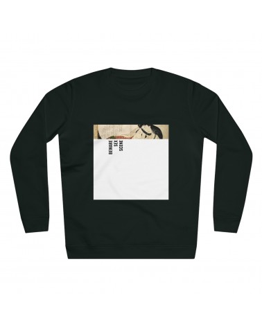 Sweatshirt HOKUSAI - Shunga ,  black