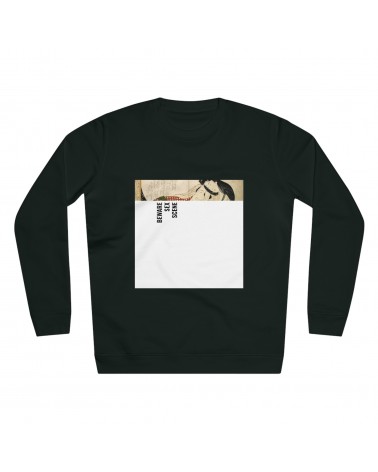 Sweatshirt HOKUSAI - Shunga ,  noir