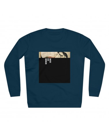 Sweatshirt HOKUSAI - Shunga ,  navy