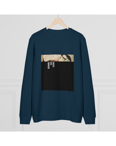 Sweatshirt HOKUSAI - Shunga ,  navy