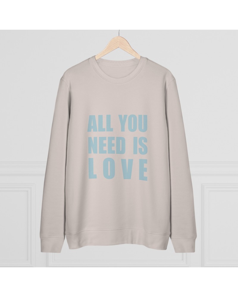 Sweatshirt ALL YOU NEE IS LOVE, couleur rose