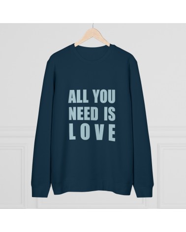 Sweatshirt ALL YOU NEE IS LOVE, couleur navy