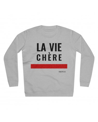 Sweatshirt La vie chère, chiné