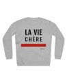 Sweatshirt La vie chère, chiné