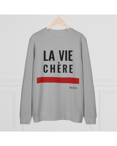 Sweatshirt  La Vie Chère de la collection ANMWE, couleur gris chiné