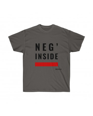T-shirt Neg' Inside de la collection ANMWE, couleur charcoal