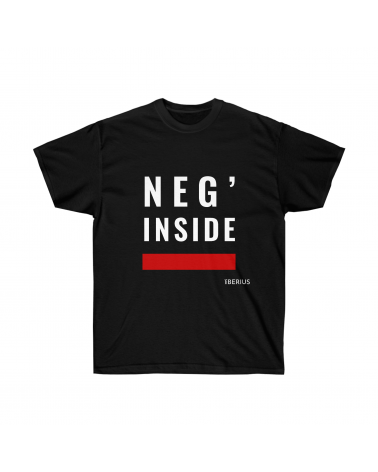 T-shirt Neg' Inside de la collection ANMWE, couleur noir