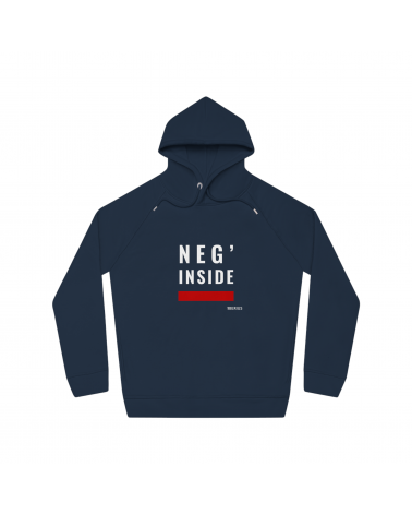 Hoodie Neg' Inside de la collection ANMWE, couleur navy