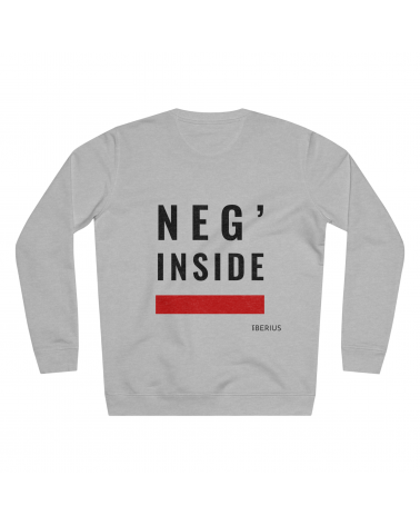 Sweatshirt  Neg' Inside de la collection ANMWE, couleur gris chiné